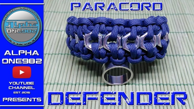EPIC Paracord Defender Bracelet How To Make 2017 Hex Nut Edition