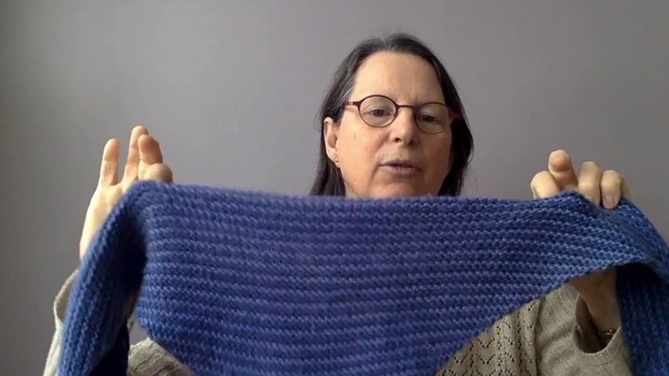 Garter Stitch Knitting Projects: Washcloth, Bandana, Triangular Shawl, and Wearable Blanket