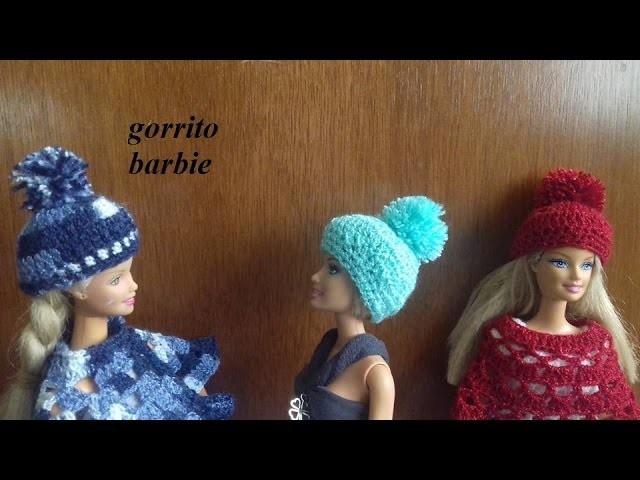 Gorrito crochet barbie