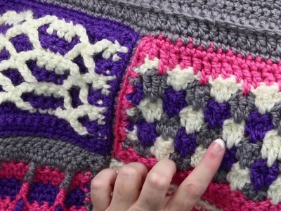 Groovy Berry Crochet Messenger Bag Crochet-Along - Pt 5: Top Right of Bag
