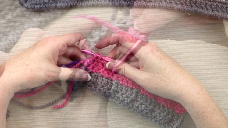 Groovy Berry Crochet Messenger Bag Crochet-Along - Pt 3: Bottom Left of Bag
