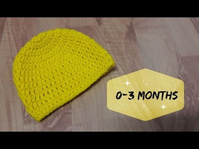 How to crochet a hat for 0 - 3 months old baby? | !Crochet!
