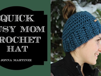 How To Crochet A Messy Bun Hat