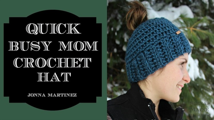 How To Crochet A Messy Bun Hat