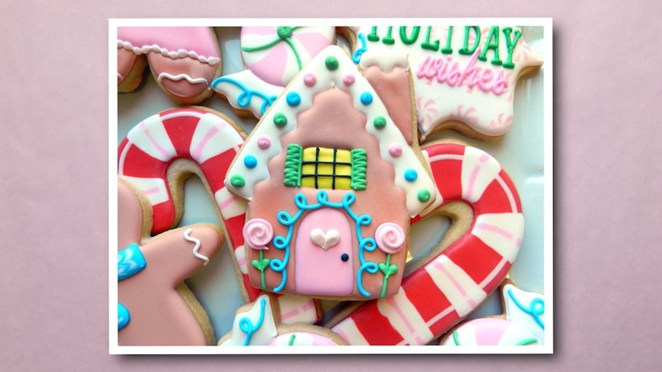 How to Decorate a Gingerbread House Cookie 2016