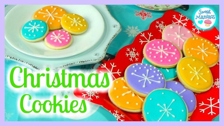 How to Decorate Easy Christmas Cookies | How to Decorate Cookies with Royal Icing | Sweet Maniacs 