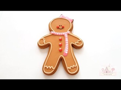 How to Decorate Gingerbread Girl Cookies with Royal Icing