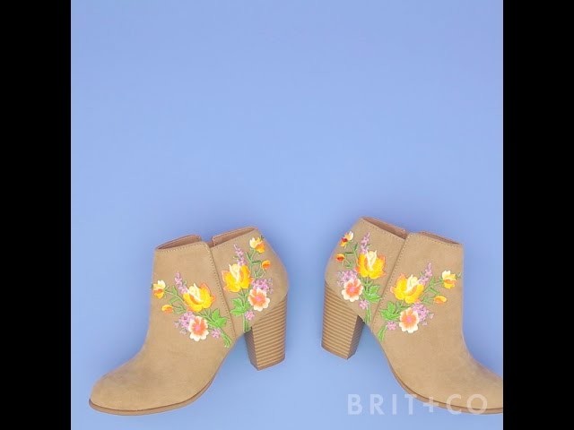 How to DIY Embroidered Boots