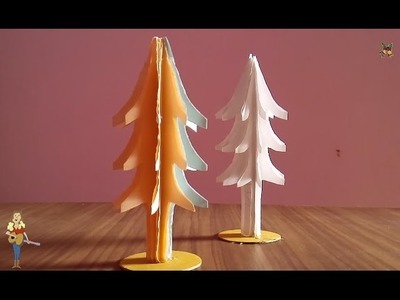 How to make a Christmas Tree using paper very easy
