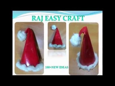 How To Make A Easy Paper Santa Hat
