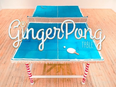 How to Make a Full Size Gingerbread Ping Pong Table
