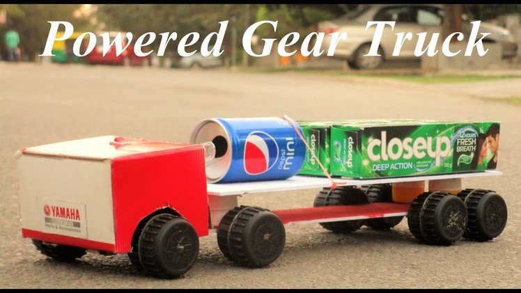 How To Make a gear truck - powered Truck - Very Simple