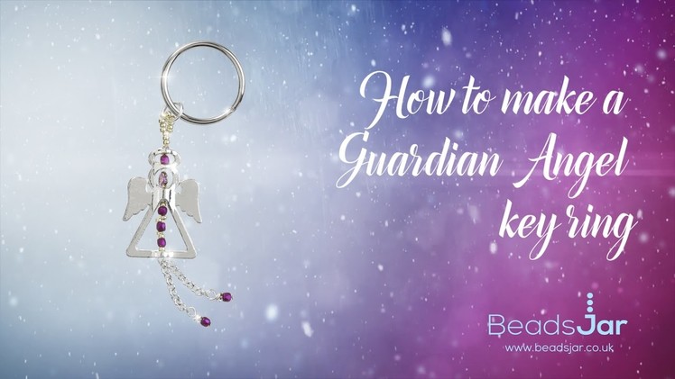 How to make a Guardian angel key ring | Seed Beads & Metal