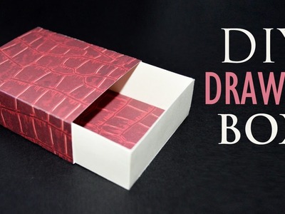 How to Make a Paper Box - DIY Sliding Gift Box