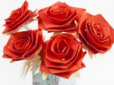 How to make a paper flower rose