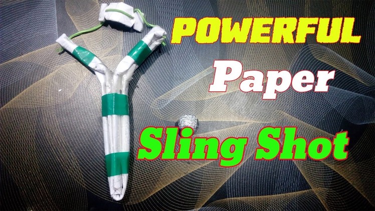 How To Make a Paper Slingshot Easy Way DIY | POWERFUL SLINGSHOT
