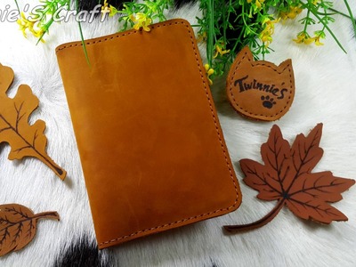 How to make a simple leather passport cover
