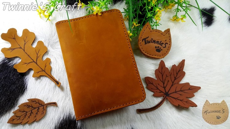 How to make a simple leather passport cover