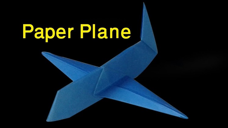 How to make a super paper airplane for kids - origami paper airplane - paper craft