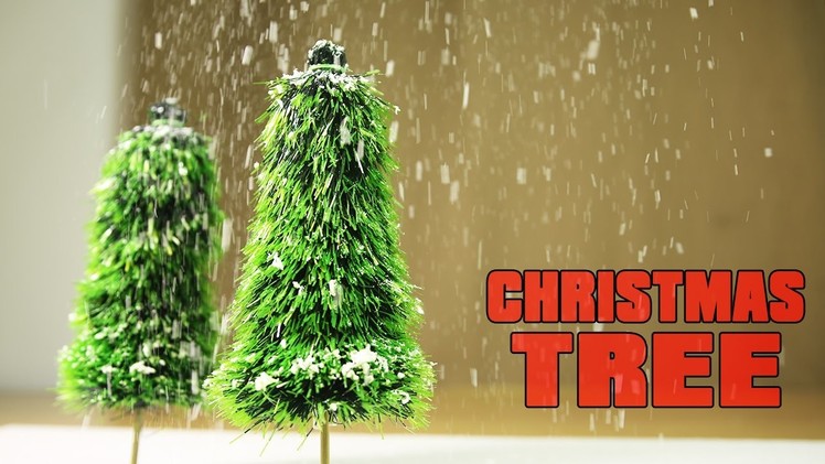 How To Make A Very Simple Christmas Tree With Fallen Snow On It