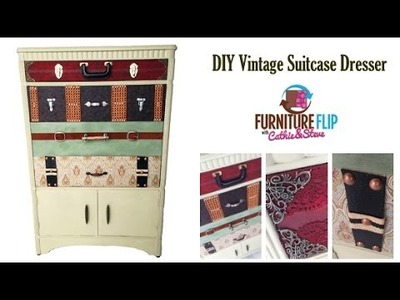 How To Make a Vintage Suitcase Dresser
