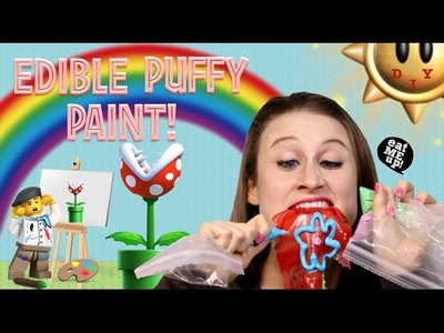How To Make Edible Puffy Paint - Easy Safe Crafts For Kids!