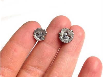 How to Make Fine Silver Post Stud Earrings