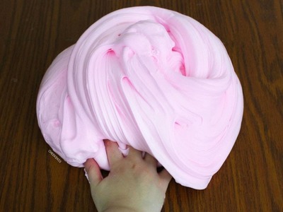 How to Make Giant Bubblegum Slime! DIY Stretchy Big Fluffy Soft Serve Slime!
