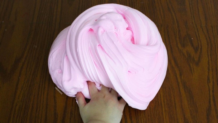 How to Make Giant Bubblegum Slime! DIY Stretchy Big Fluffy Soft Serve Slime!