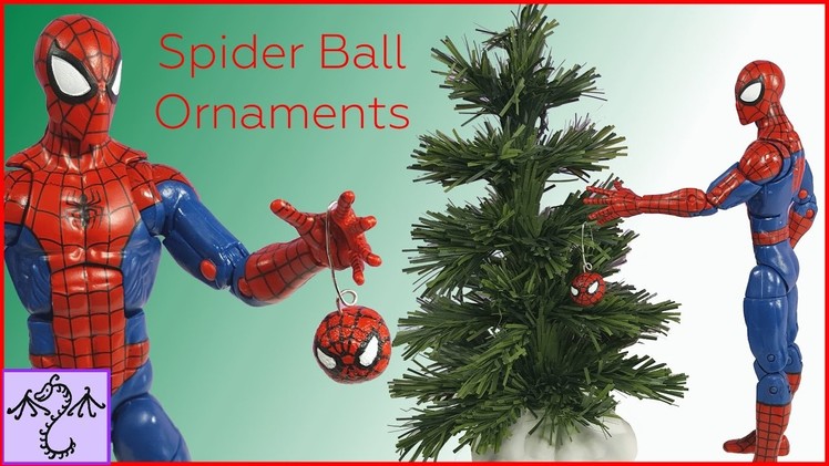 How to Make Mini Spider-Man Christmas Ball Ornaments (1.12 scale)
