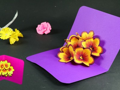 How to Make Pop Up Cards - Pop Up Flower Card DIY Tutorial