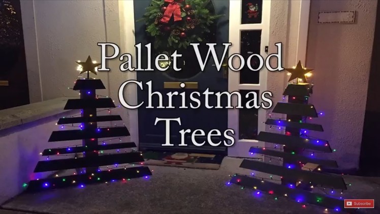 How to make Two Pallet Wood Christmas Trees From One Pallet!