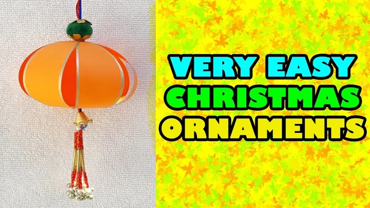 How to make VERY EASY Christmas ornaments with paper |  Christmas Paper Ornaments