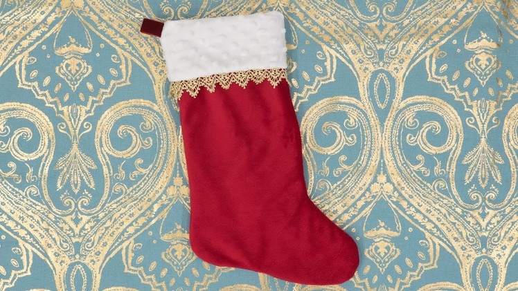 How to Sew a Christmas Stocking - Pattern and Assembly