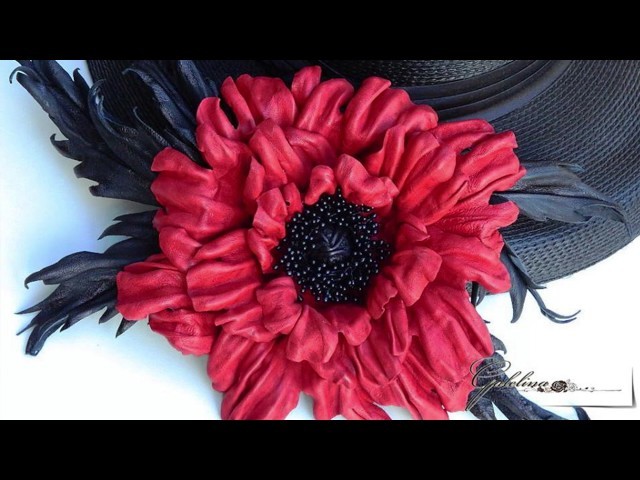 How to use millinery tools to make couture silk and leather flowers in Japanese technique