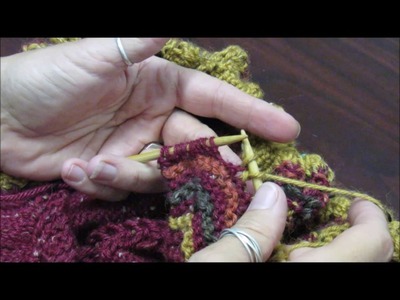 Knitting Backwards to help speed up Entrelac