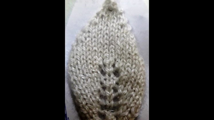 Make leaf. Leaves with knitting - simple and easy way of making leaf