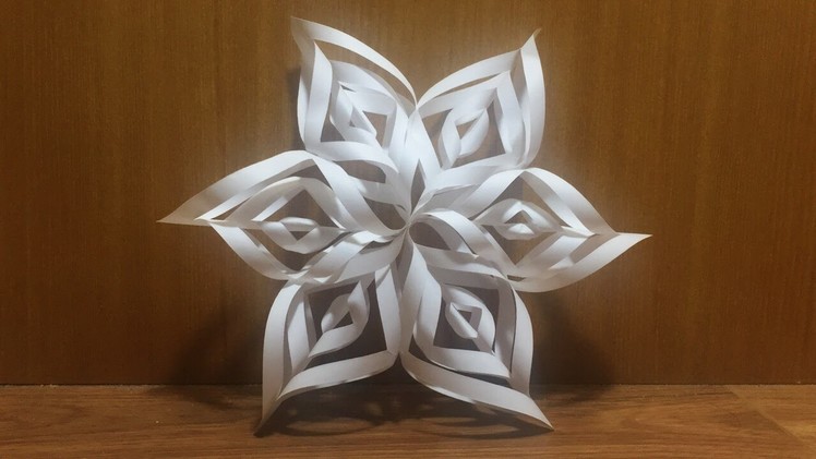 ORIGAMI SNOWFLAKE TUTORIAL | How to fold an easy snowflake origami