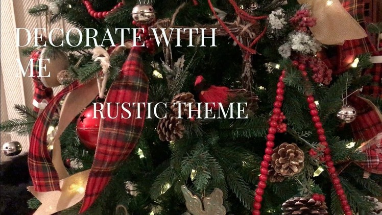 Rustic Christmas Tree (How to)(and dollar tree ornaments)
