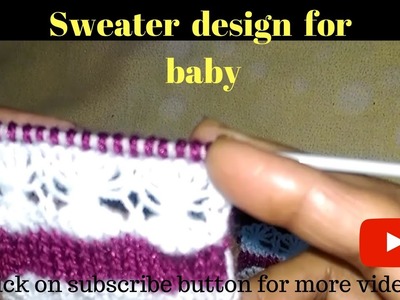 Two colour knitting designs |  Sweater designs | sweater ki bunai in hindi