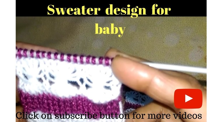 Two colour knitting designs |  Sweater designs | sweater ki bunai in hindi