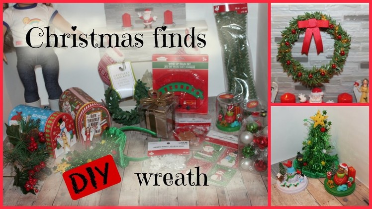 American Girl Christmas doll size finds and making a DIY wreath