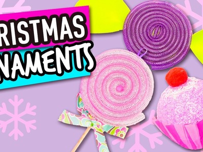 Christmas Ornaments DIY | Candy Christmas Decorations | Decorate the Christmas Tree - The Cat Crafts