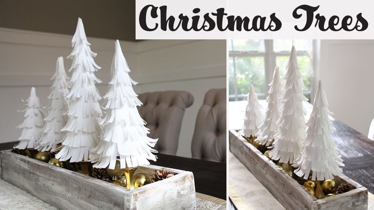 Crepe Paper Christmas Trees
