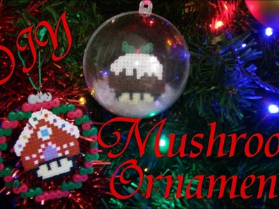 D.I.Y - 2 Mario Mushroom Tree Ornaments ( collab with beadaholic94)