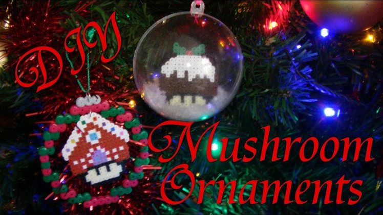 D.I.Y - 2 Mario Mushroom Tree Ornaments ( collab with beadaholic94)