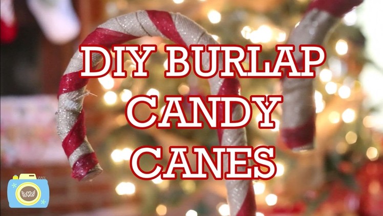 DIY BURLAP CANDY CANE | Vlogmas Day 12
