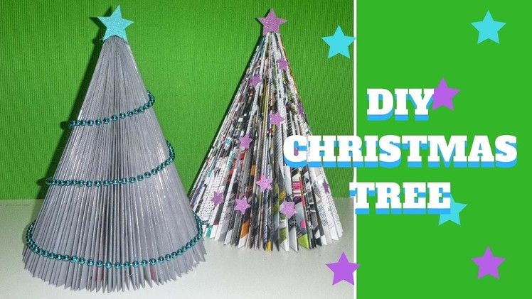 DIY Christmas Tree - Magazine Christmas Tree