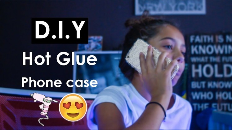 DIY HOT GLUE PHONE CASE!!