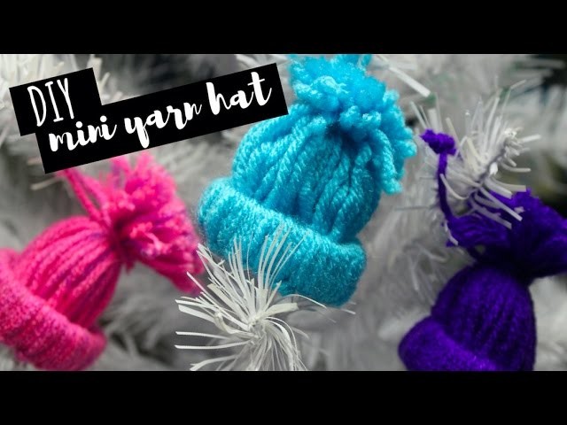 DIY Mini Winter Hat Ornaments | Holiday Decor